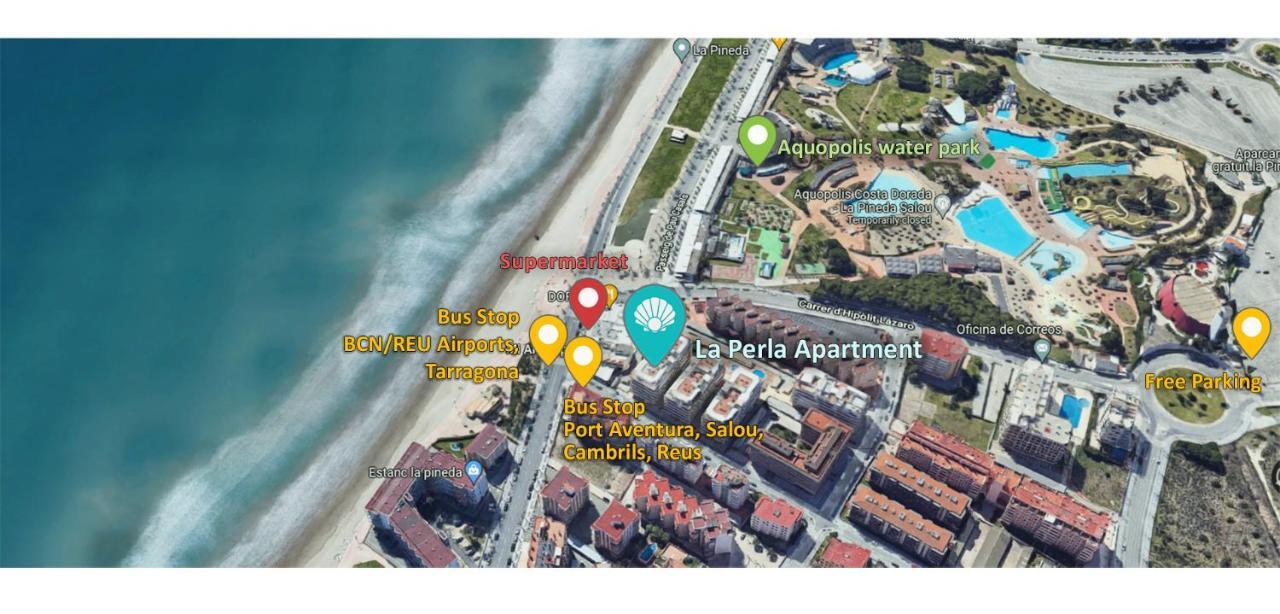 La Perla Apartment, Paradis Park, La Pineda - Atico 1ª Linea - Solarium - Wifi - Piscina Zewnętrze zdjęcie